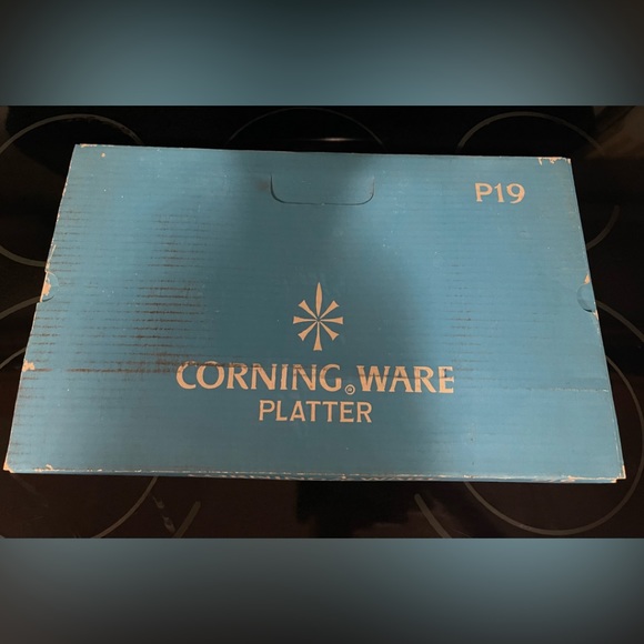 Corning Ware Blue Cornflower Meat Platter 16” P-19 In Box - Picture 8 of 15
